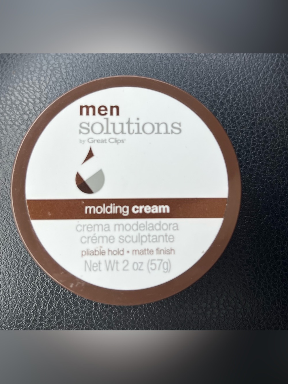 Men Solutions Molding Cream by - Brown/White